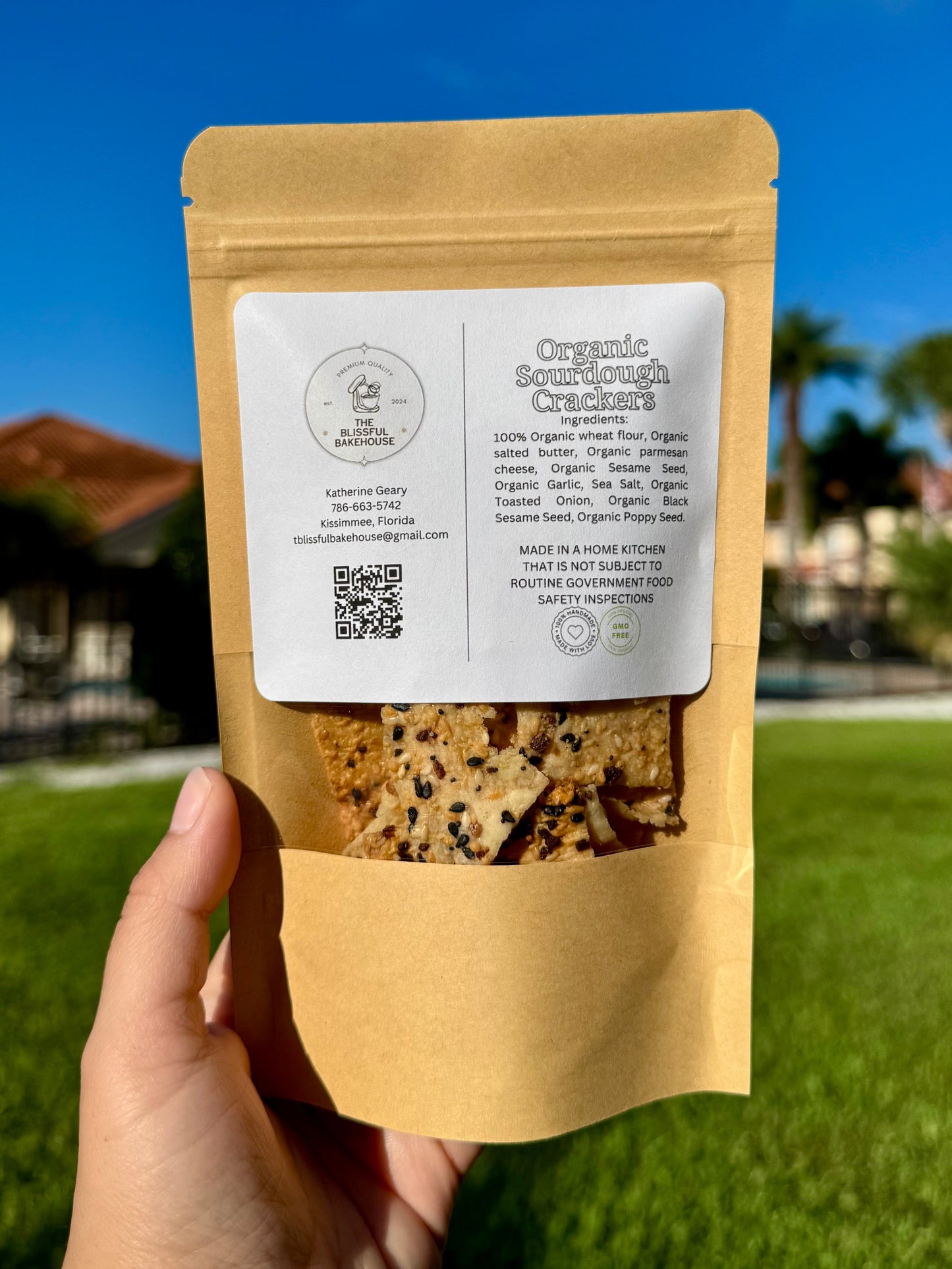 Organic Sourdough Crackers