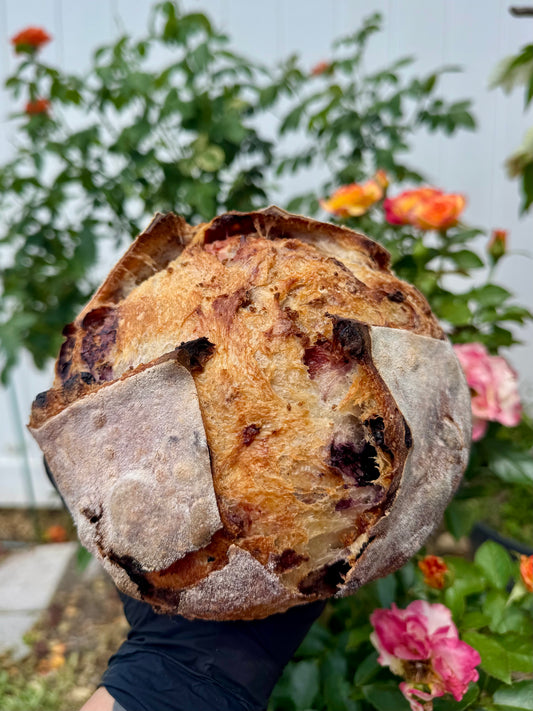 Organic Bluberry Strawberry Sourdough